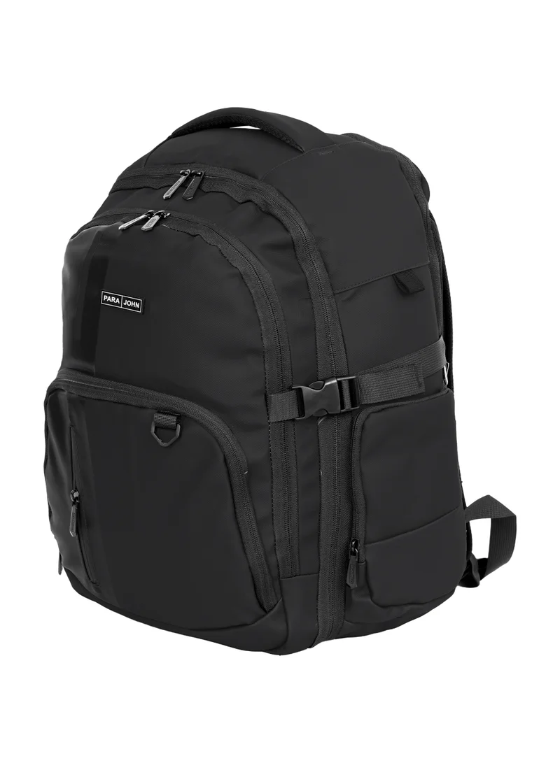 PARAJOHN Parajohn UrbanShift 18 Inch Laptop Backpack | Stylish PU Coated Polyester Travel Backpack for Men